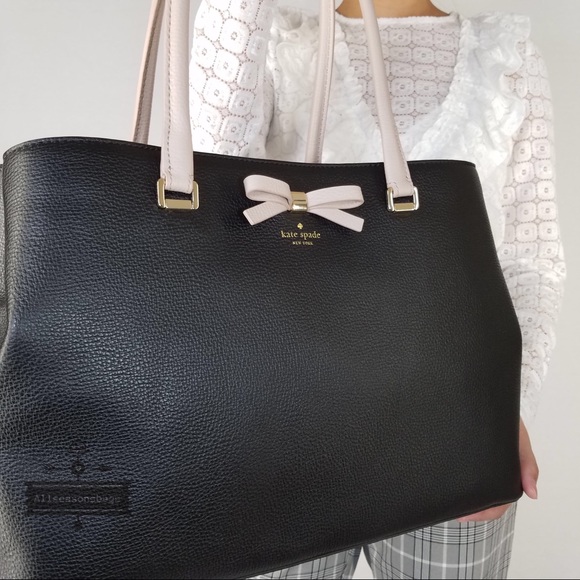 Kate spade Maryanne Henderson Satchel Black Bow - Picture 5 of 8